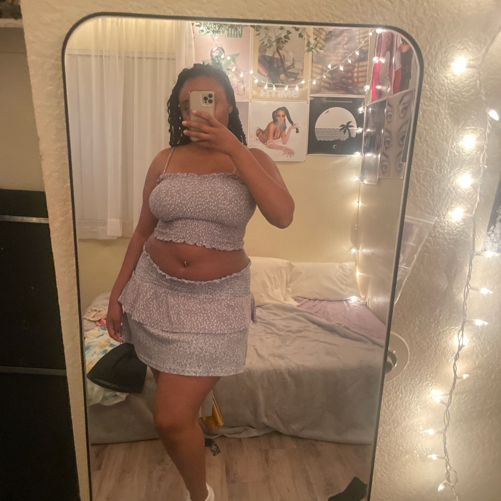 Floral Smocked Two-Piece Set